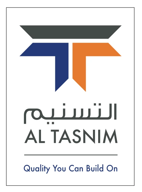 Al Tasnim Enterprises logotype with the line 'Quality You Can Build On'