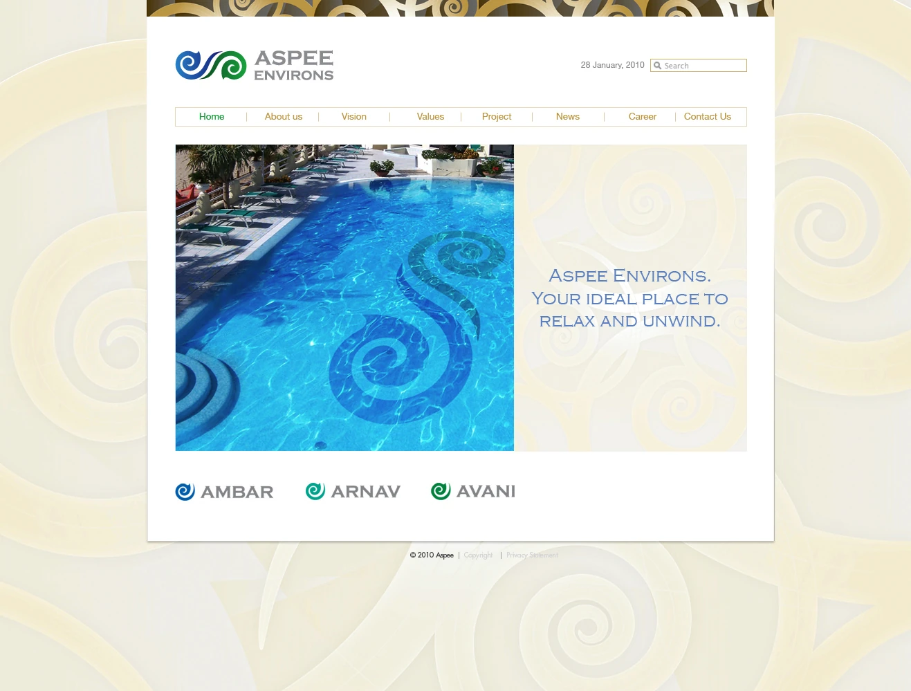 Aspee Environs website, property page
