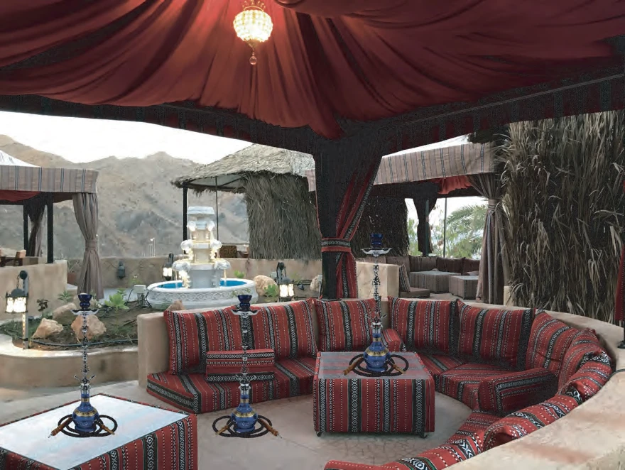 Bait Al Shams seating and decor