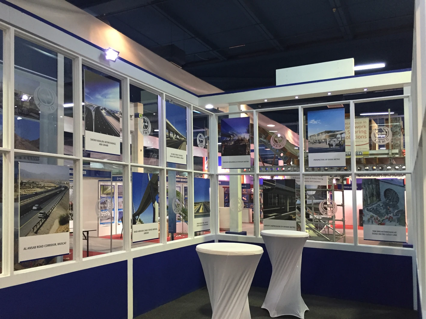 L&T Oman exhibition stand walkway