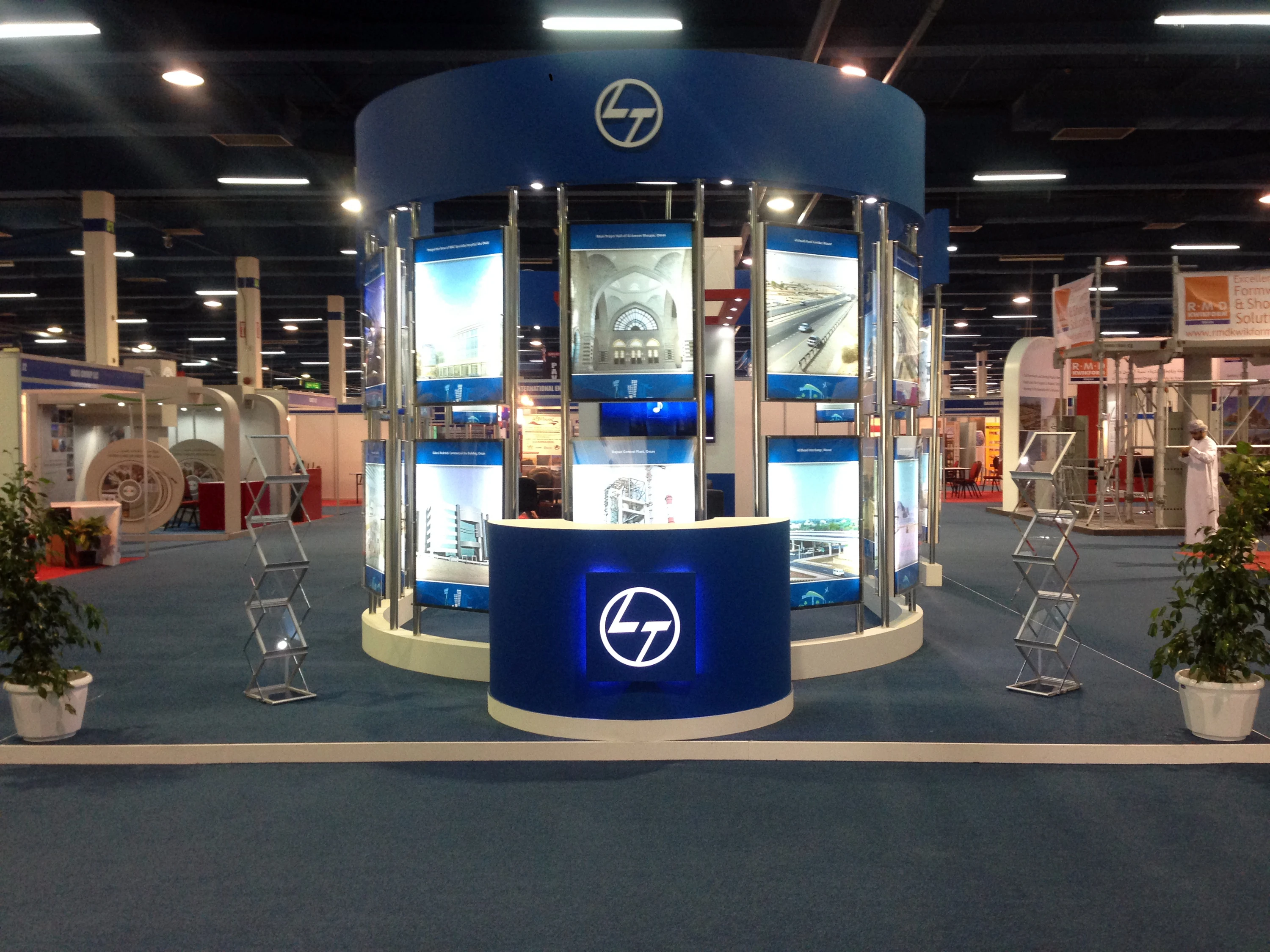 L&T Oman exhibition stand detail